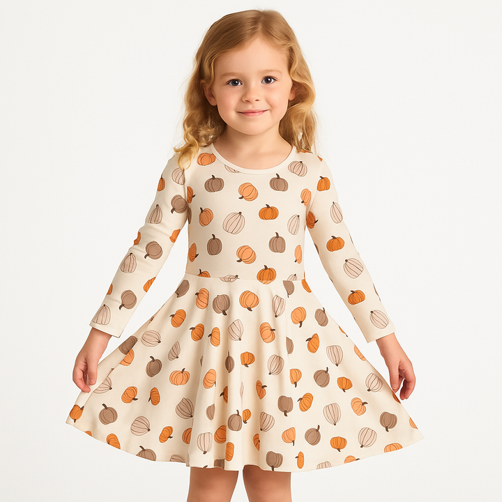 Pumpkin Beige (Bodysuit Dress)
