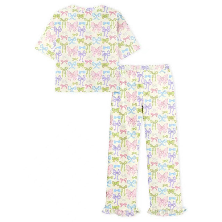 Heirloom Bows (Women’s Ruffle Long PJ Set)