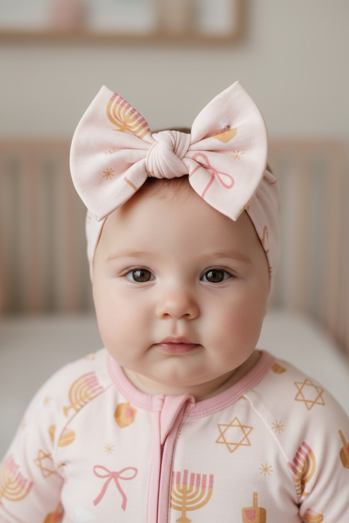 PREORDER - Pretty In Hanukkah (Bow Headband)