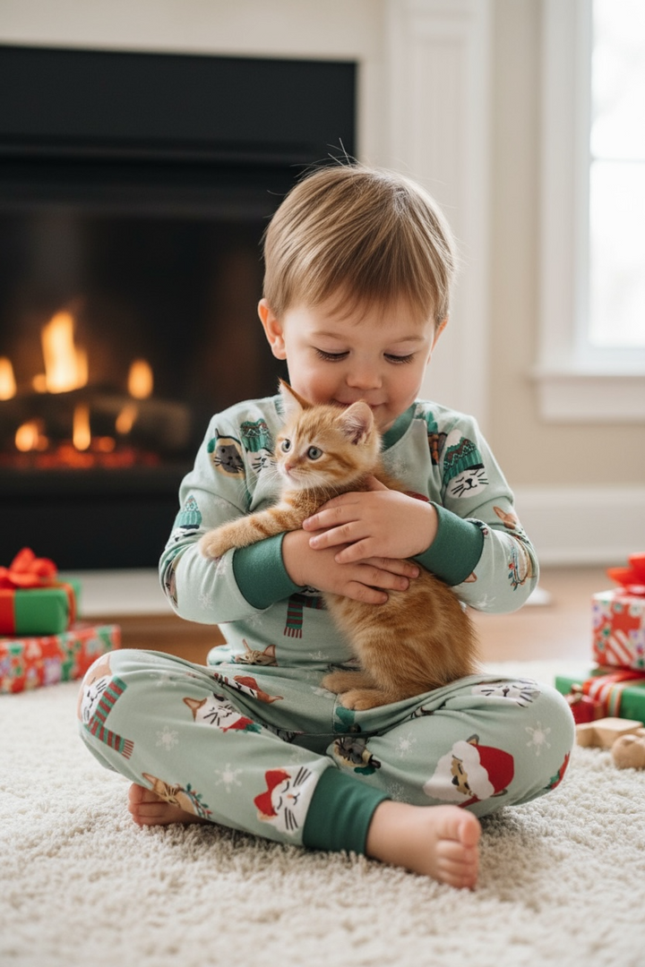 PREORDER - Purr The Halls (Long Sleeve PJ)