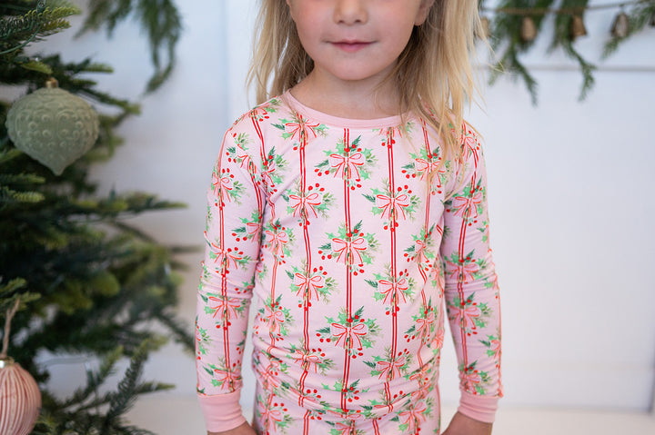 Ribbon & Holly (Long Sleeve PJ)