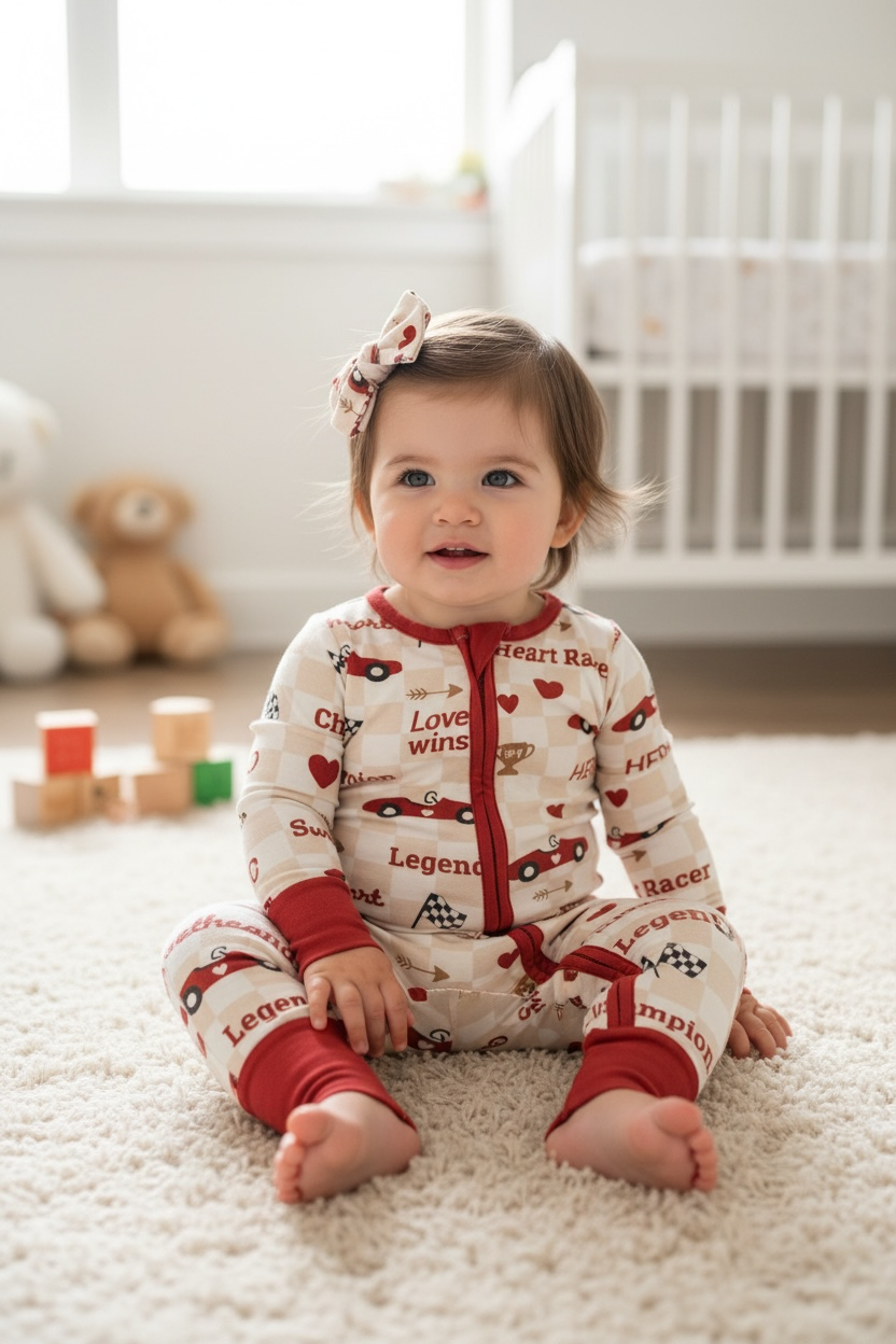 Heart Racer (Convertible Zip Footies)