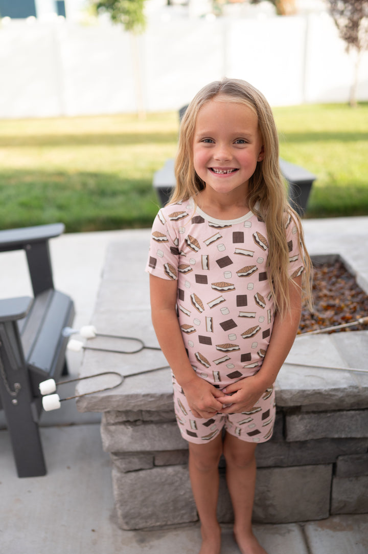S'more to Love (Short PJ Set) - Pink