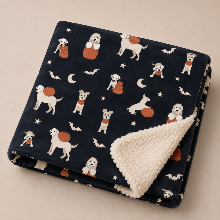Pumpkin Pups (Dream Luxe Blanket)
