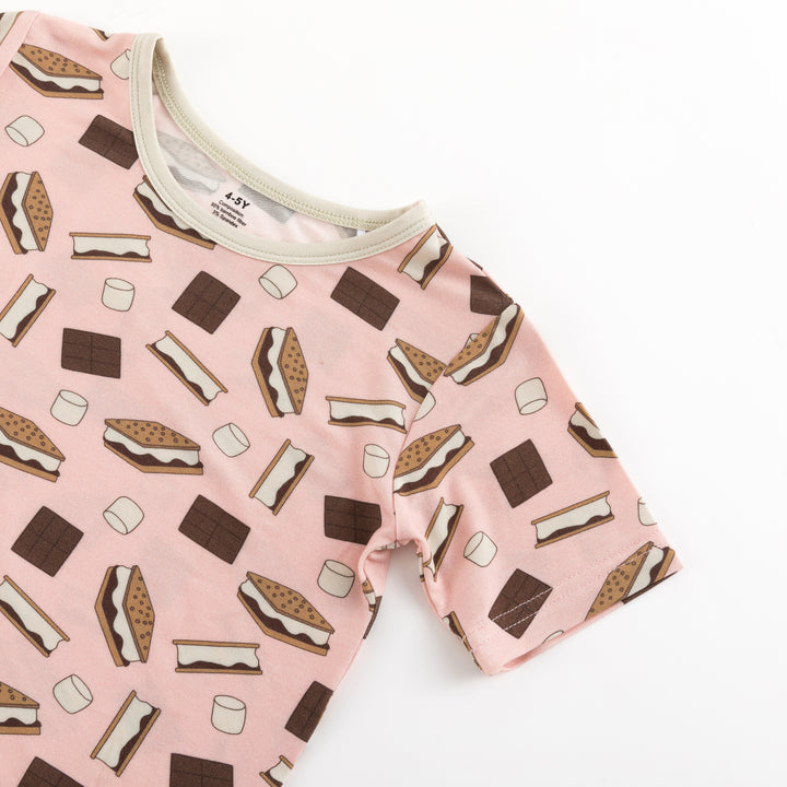 S'more to Love (Short PJ Set) - Pink
