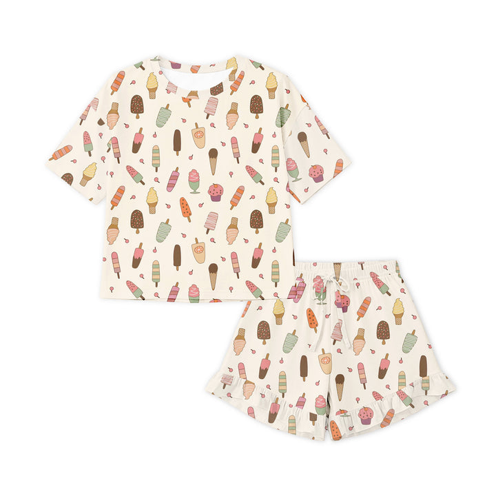 Ice Cream Dreams (Women’s Ruffle Short PJ Set)