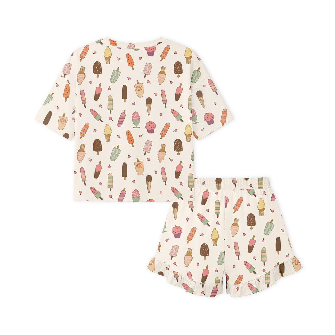 Ice Cream Dreams (Women’s Ruffle Short PJ Set)