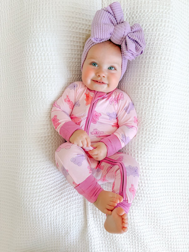Gummy Bears (Convertible Zip Footies) - Pink