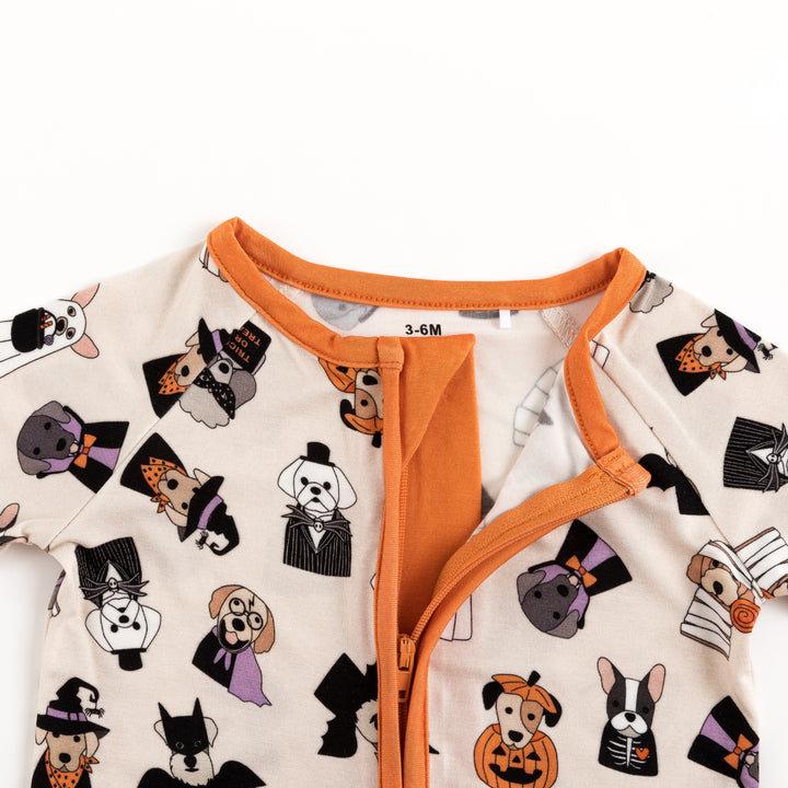 PREORDER - Bark & Treat (Convertible Zip Footies)