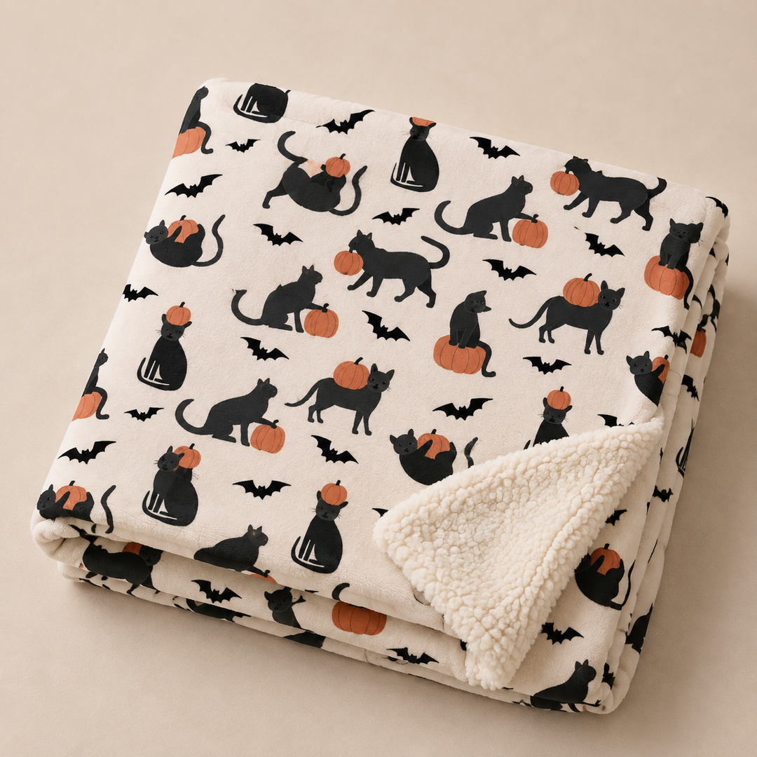 Pumpkin Cats (Dream Luxe Blanket)