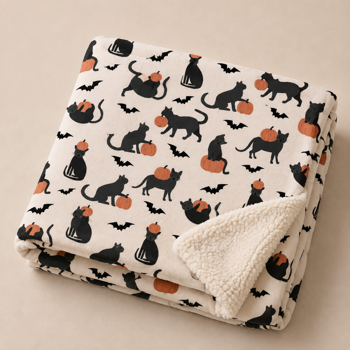 Pumpkin Cats (Dream Luxe Blanket)