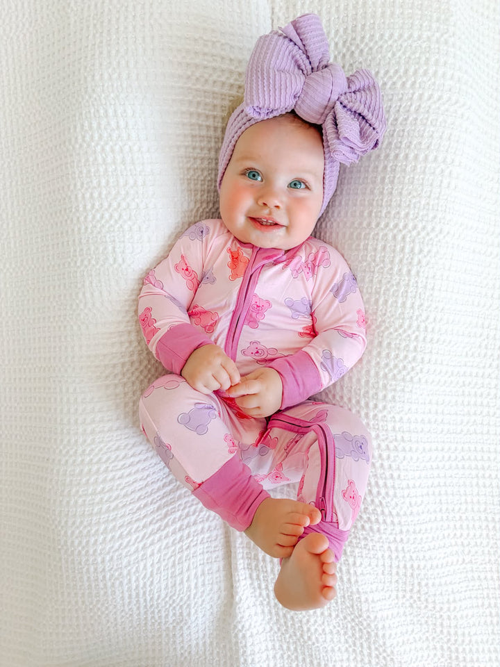 Gummy Bears (Convertible Zip Footies) - Pink