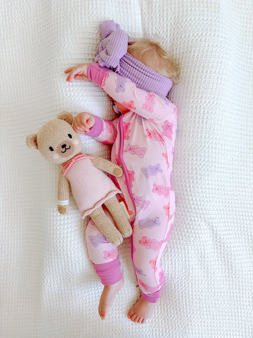 Gummy Bears (Convertible Zip Footies) - Pink
