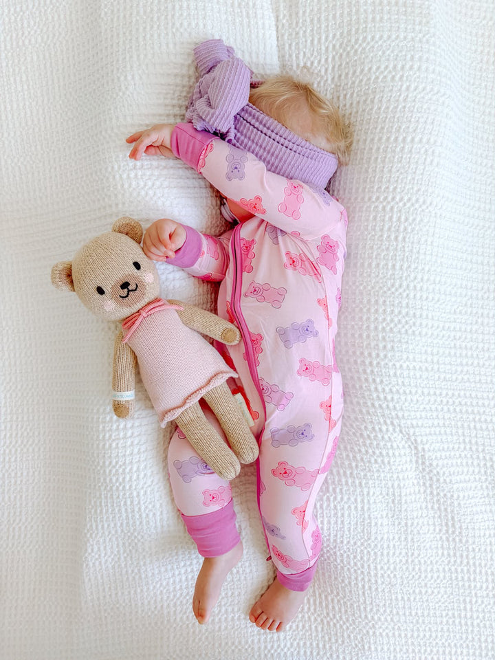 Gummy Bears (Convertible Zip Footies) - Pink