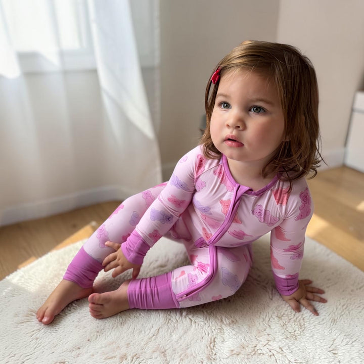 Gummy Bears (Convertible Zip Footies) - Pink