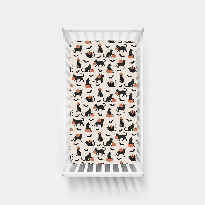 Pumpkin Cats (Crib Sheet)