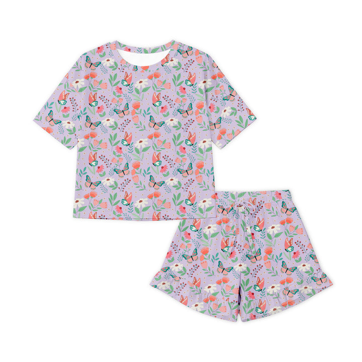 Blooming Love (Women’s Ruffle Short PJ Set)