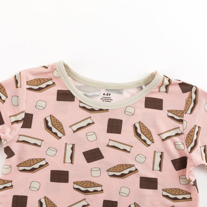 S'more to Love (Short PJ Set) - Pink