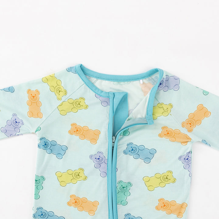 Gummy Bears (Convertible Zip Footies) - Blue
