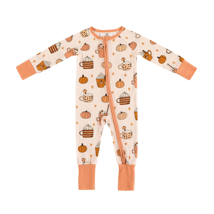 PREORDER - Pumpkin Spice (Convertible Zip Footies)