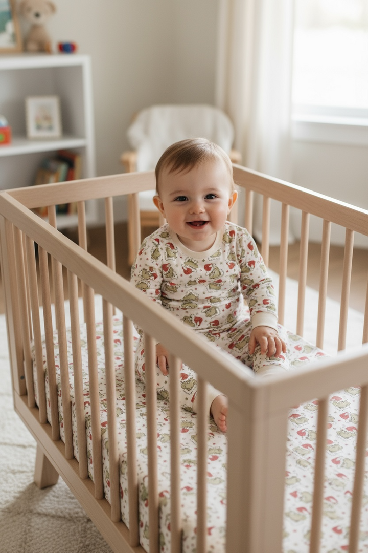 PREORDER - Grinchy Cheer (Crib Sheet)