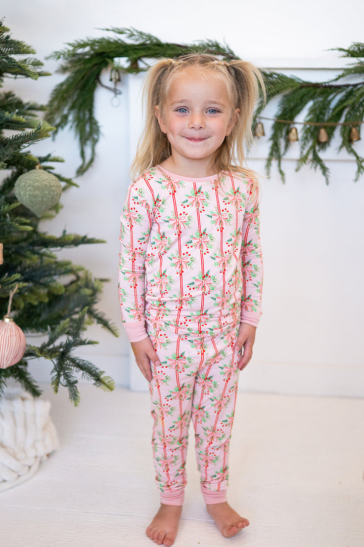 Ribbon & Holly (Long Sleeve PJ)