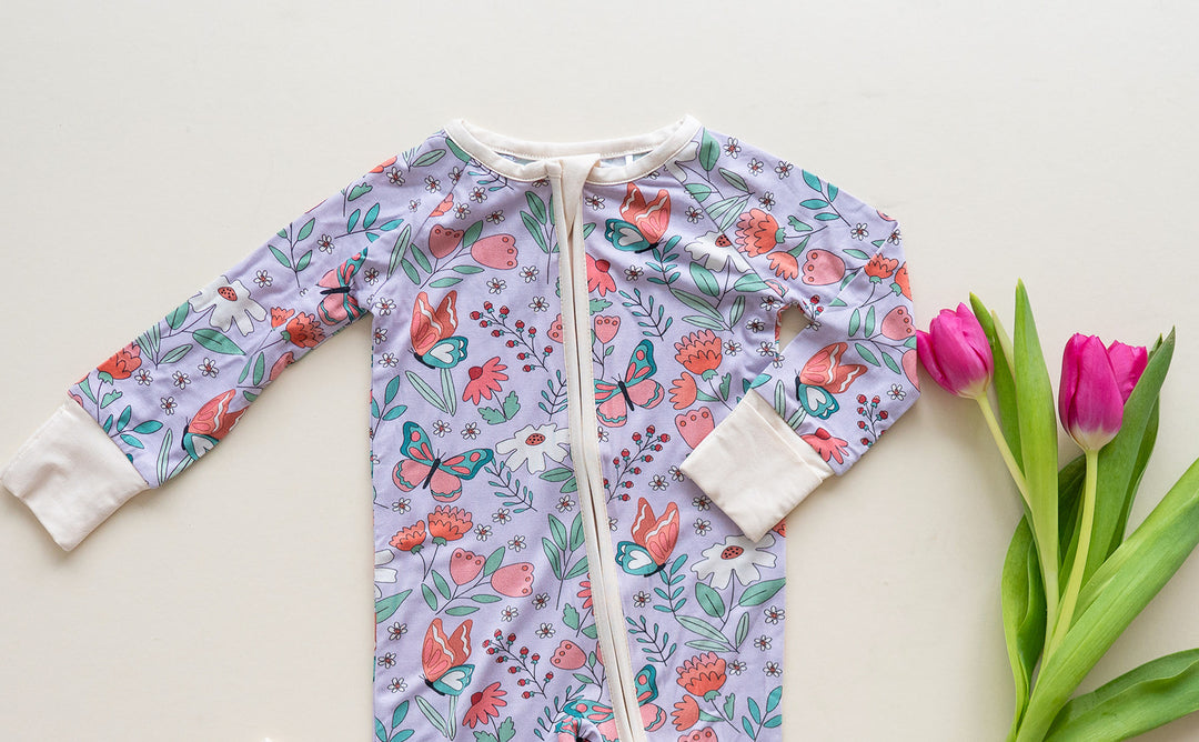 Blooming Love (Convertible Zip Footies)
