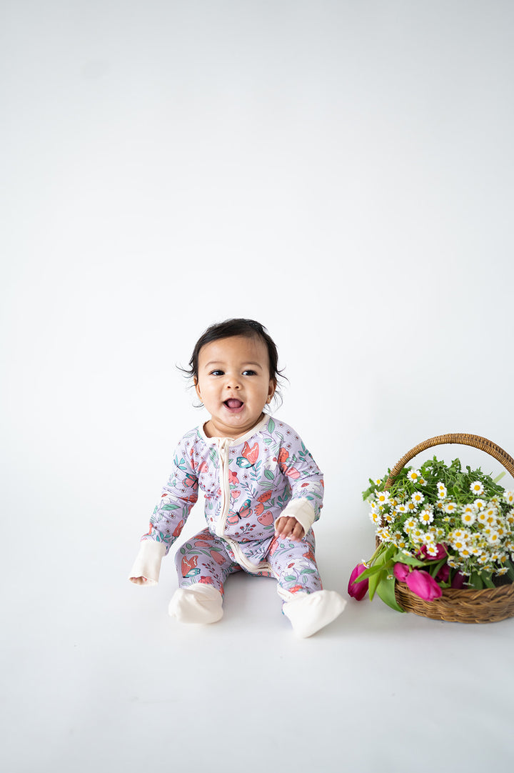 Blooming Love (Convertible Zip Footies)