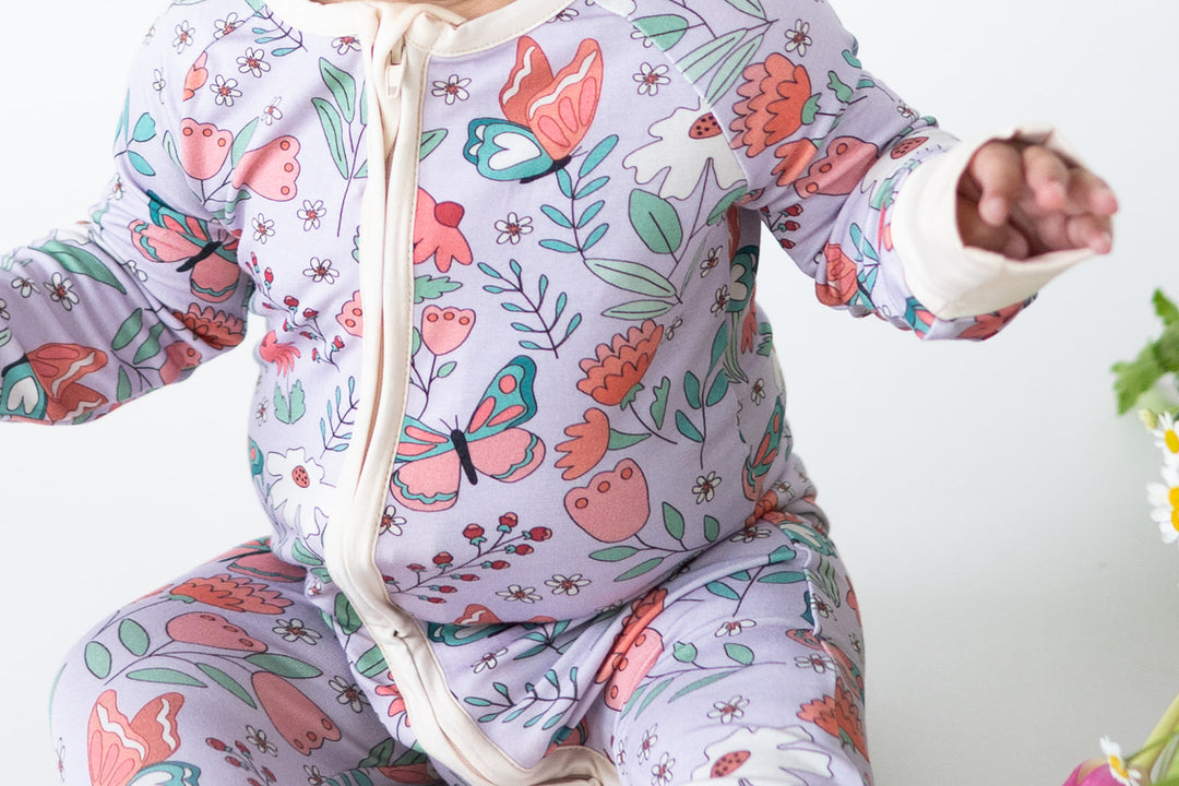 Blooming Love (Convertible Zip Footies)