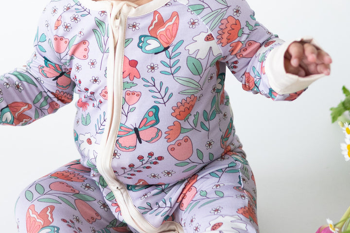 Blooming Love (Convertible Zip Footies)