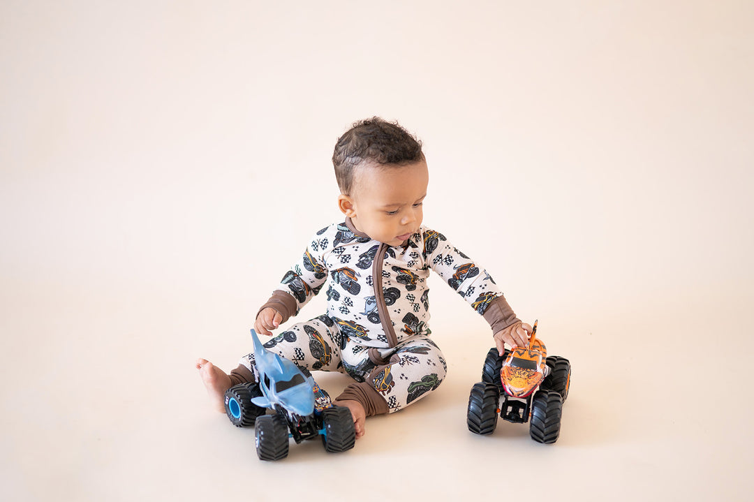 Monster Truck Rally (Convertible Zip Footies)