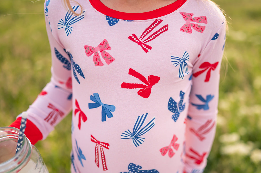 Americana Bows (Long Sleeve PJ)