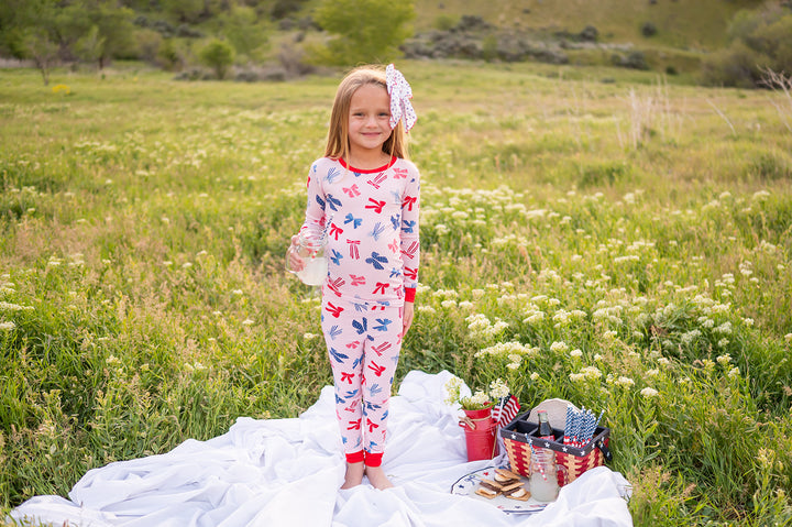 Americana Bows (Long Sleeve PJ)