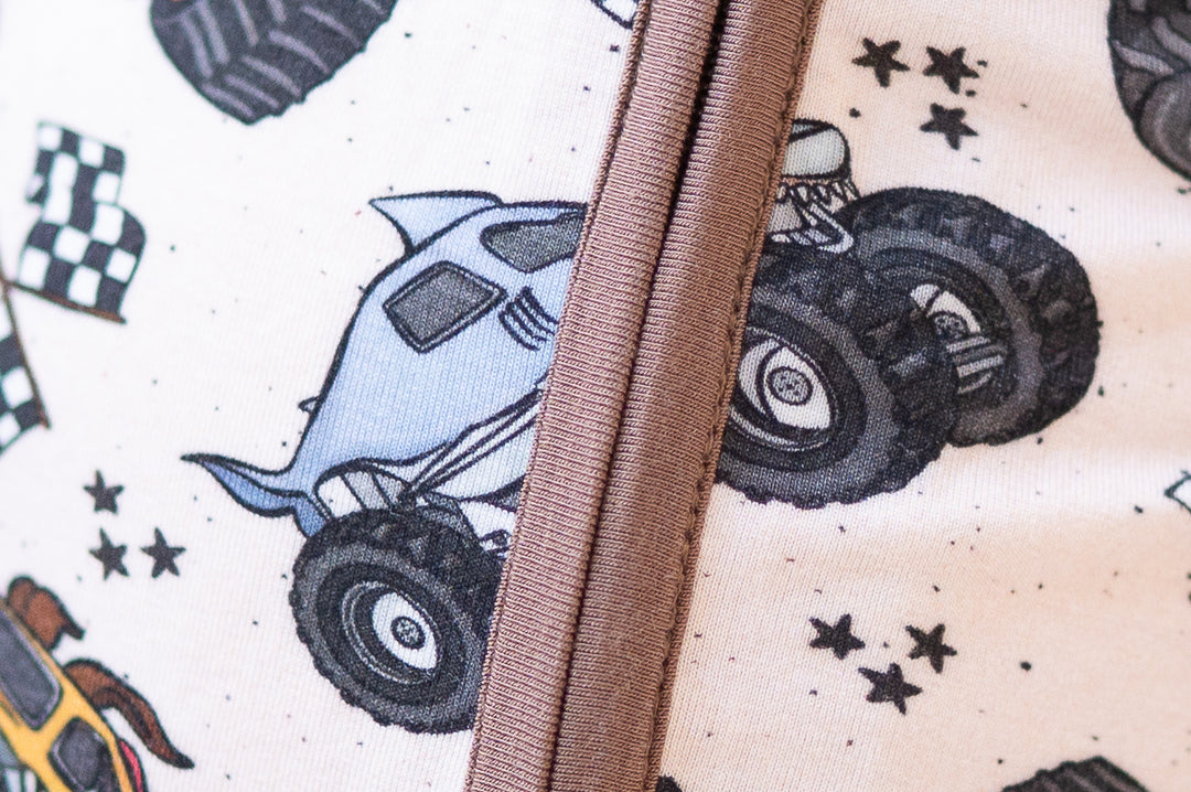 Monster Truck Rally (Convertible Zip Footies)