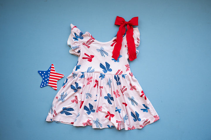 Americana Bows (Twirl Dress)