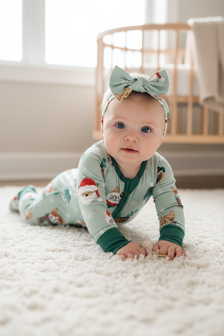 Purr The Halls (Bow Headband)