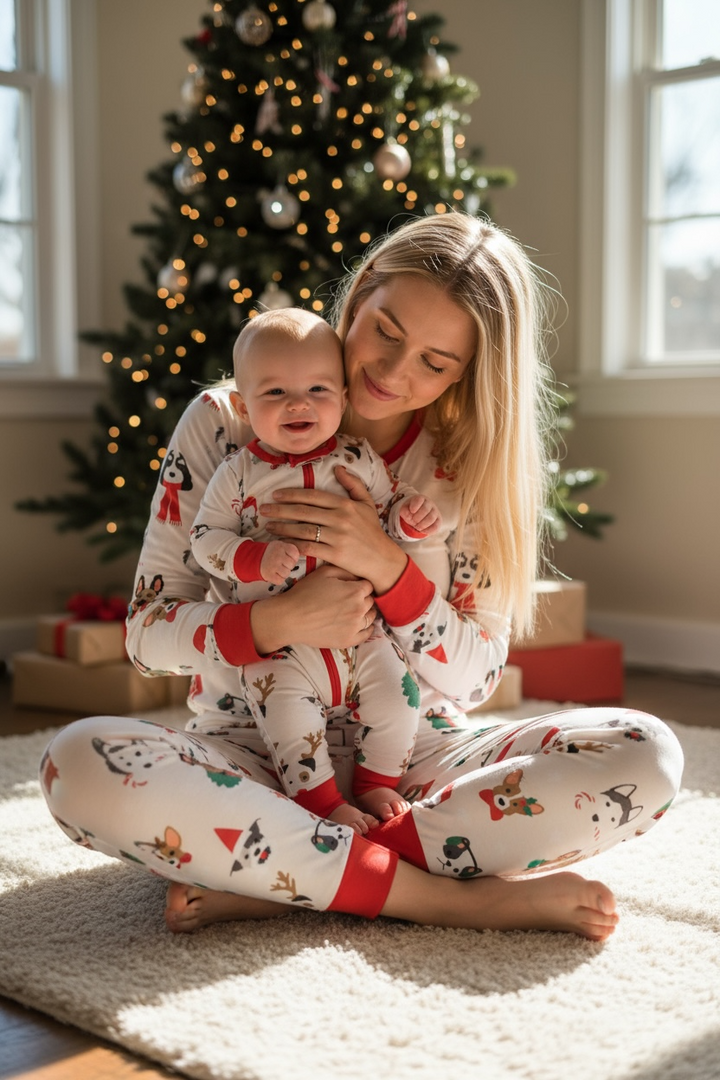 Bark The Halls (Convertible Zip Footies)