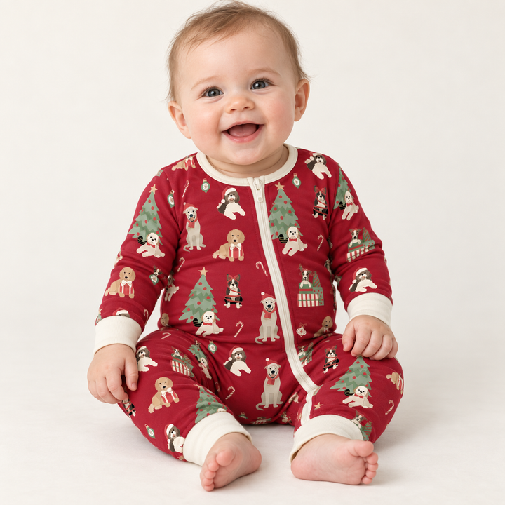 Santa Paws (Convertible Zip Footies)