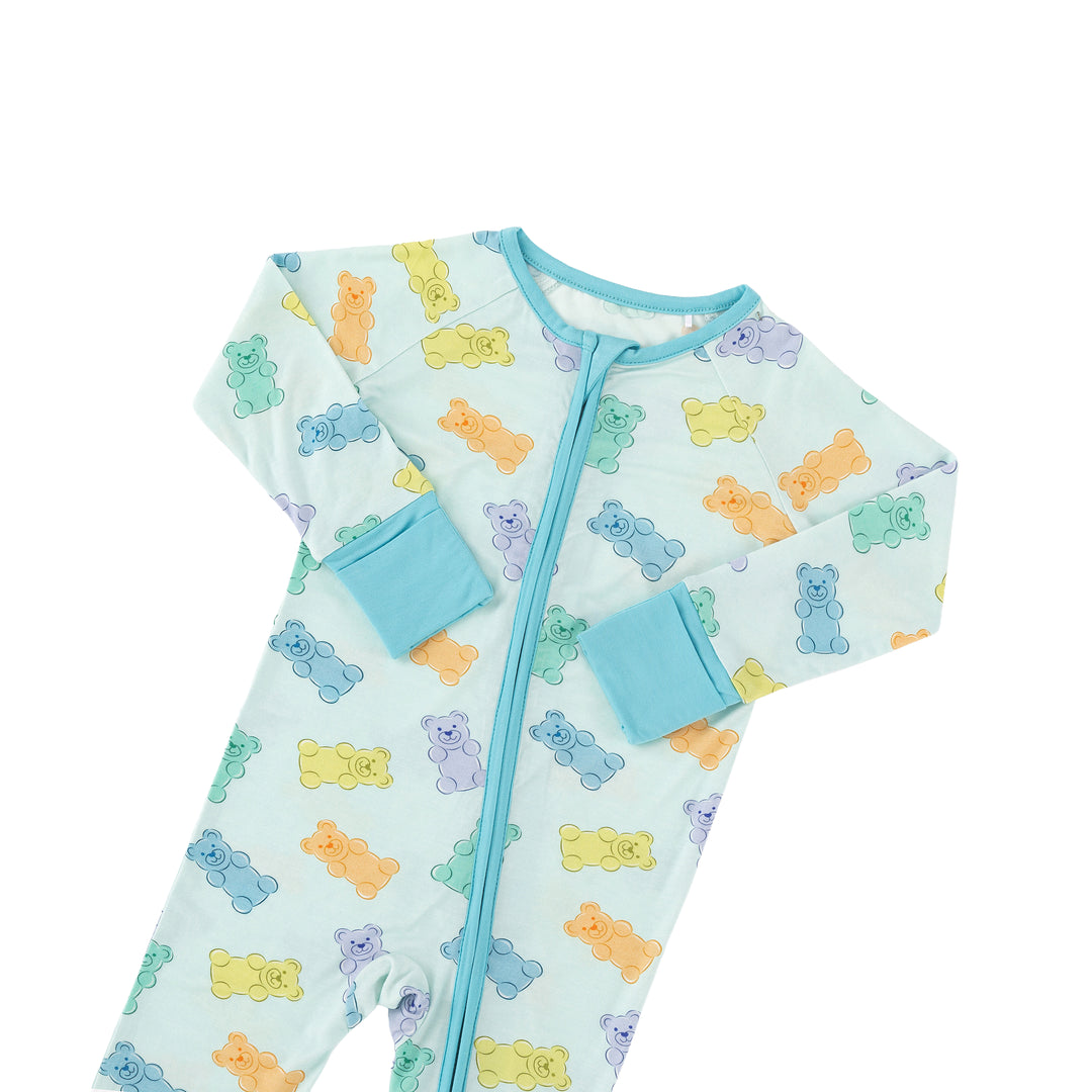 Gummy Bears (Convertible Zip Footies) - Blue
