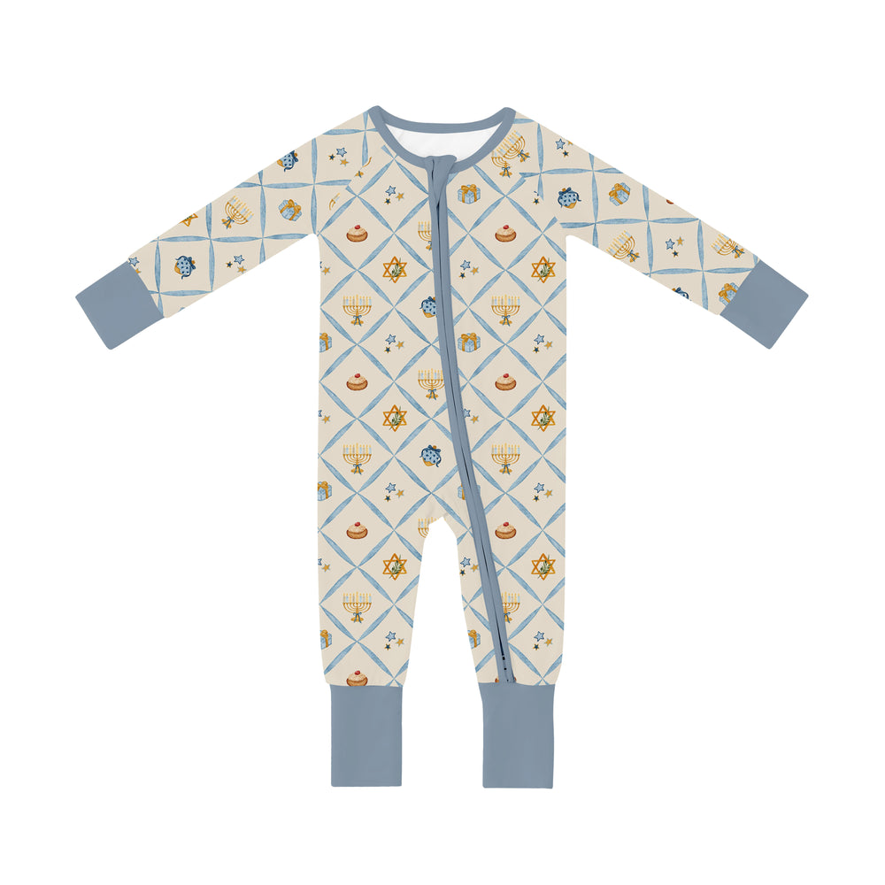 Hanukkah Wishes (Convertible Zip Footies) – front