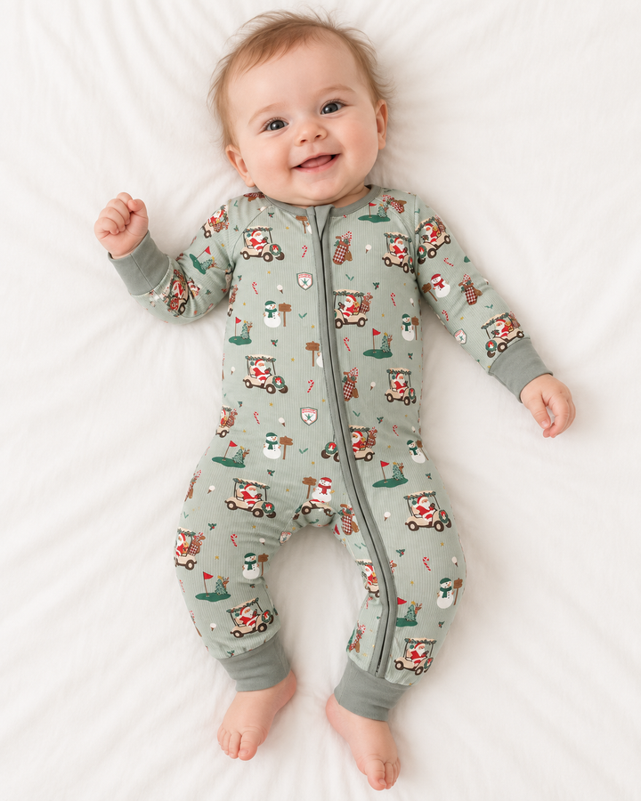 North Pole Country Club (Convertible Zip Footies)