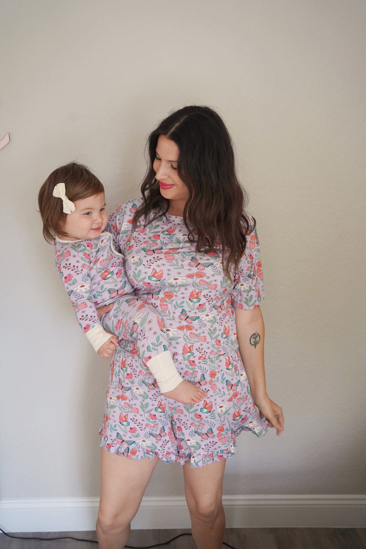Blooming Love (Women’s Ruffle Short PJ Set)