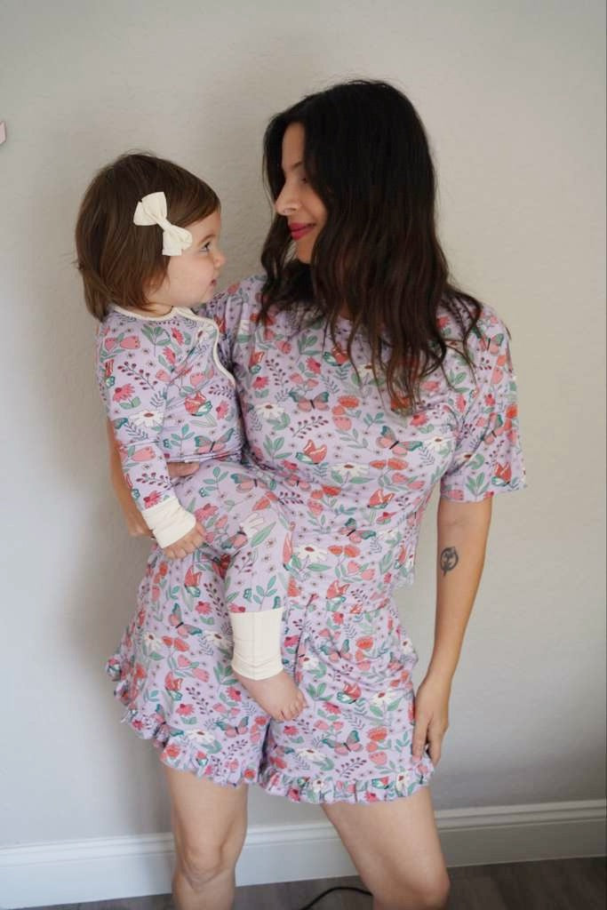Blooming Love (Women’s Ruffle Short PJ Set)
