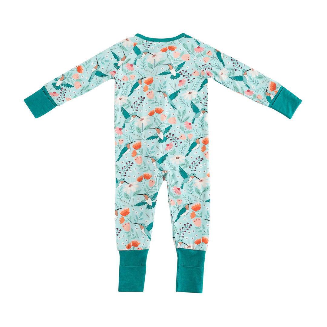 Hummingbird Bloom (Convertible Zip Footies)