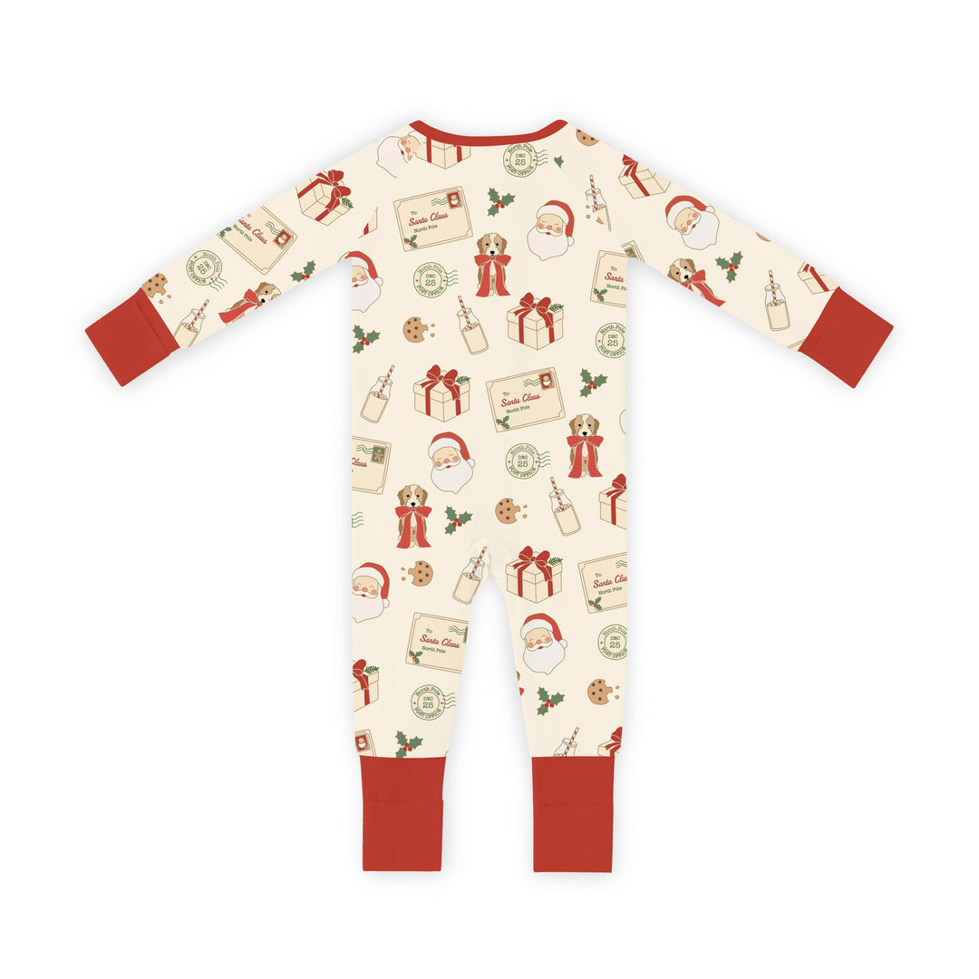 Letters to Santa (Convertible Zip Footies) – back