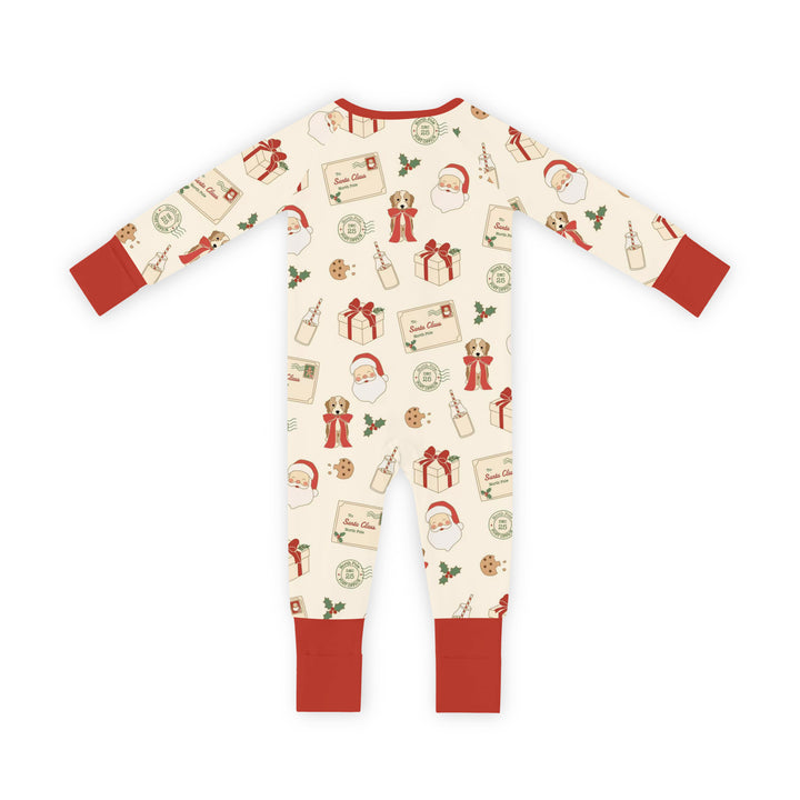 Letters to Santa (Convertible Zip Footies) – back