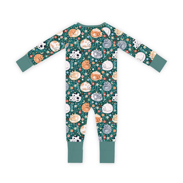 Merry Little Meows (Convertible Zip Footies) – back
