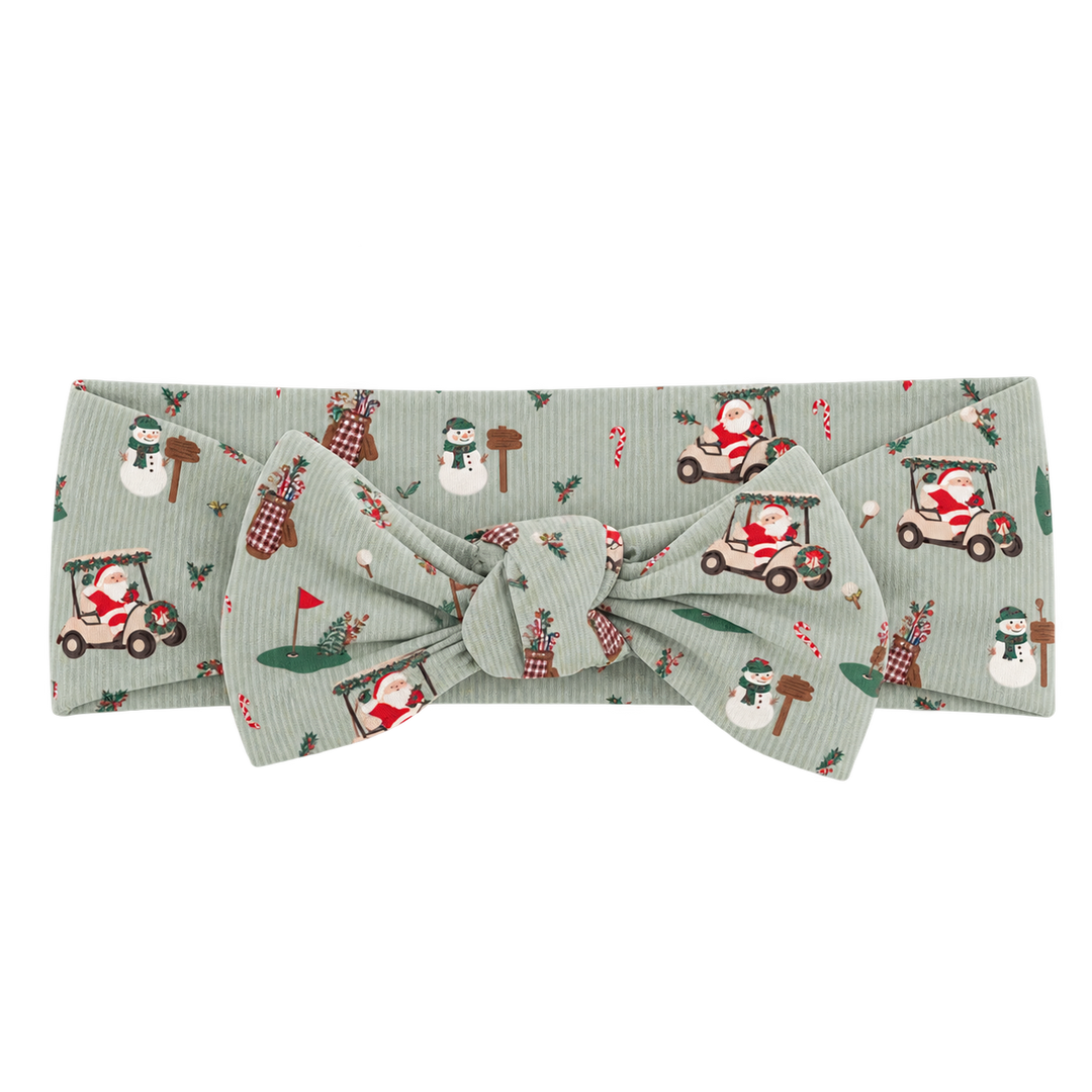 North Pole Country Club (Bow Headband) — AI-generated product mockup