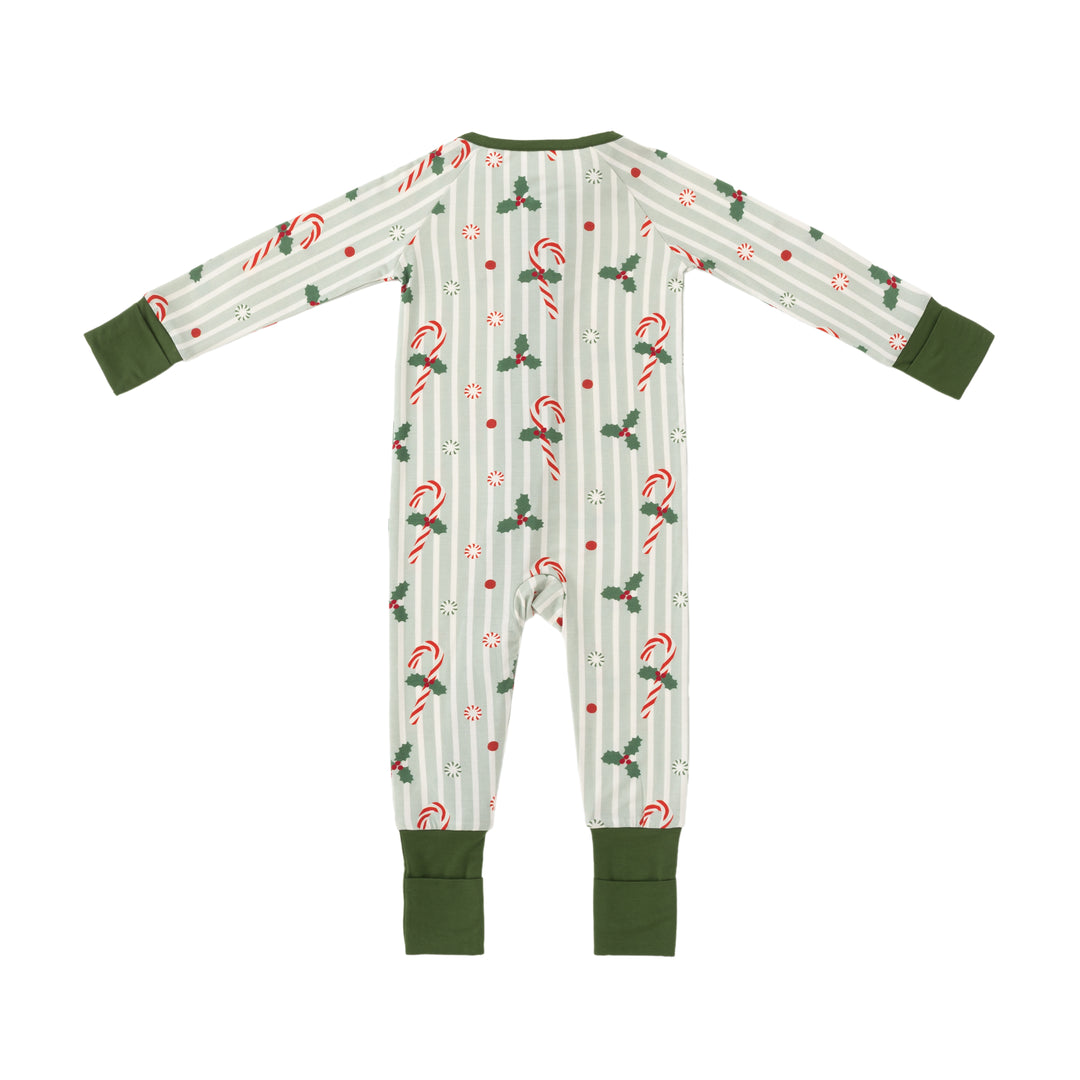 Peppermint Lane (Convertible Zip Footies) - Holly Green - Photo 2