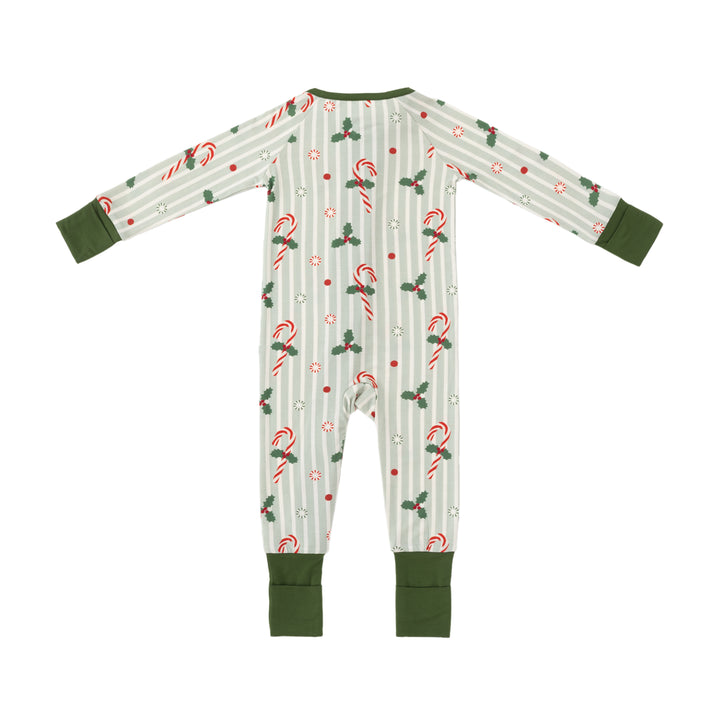 Peppermint Lane (Convertible Zip Footies) - Holly Green - Photo 2